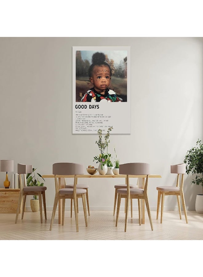 Home Trove KAONESO Sza Poster Good Days Music Album Cover Posters Canvas Poster Art Deco for Living Room Office Decoration Poster 16"x 24" Unframe  - Image 4