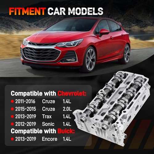 GDUKOP Upgrade Cylinder Head Assembly Compatible with Chevy Cruze Sonic Trax, Buick Encore 1.4L Turbo Models Replace for 55573669, 55565291, 55573010, 55573011, 25193622 - Image 2
