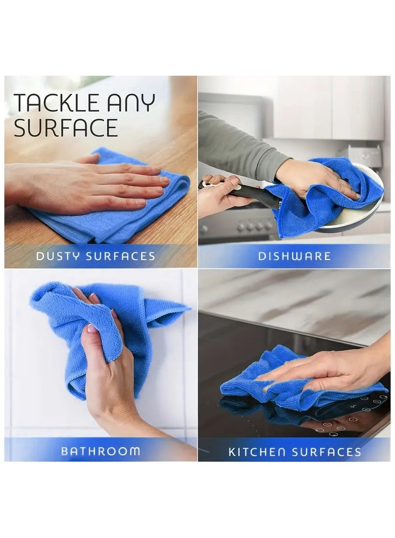 Fabienne Microfiber Gym Towel, Hand Towel, Face Towel, Microfiber Car Cleaning Towel Soft And Durable, 3-Piece, 50x90 Cm -  Black,Blue,Red - Image 5