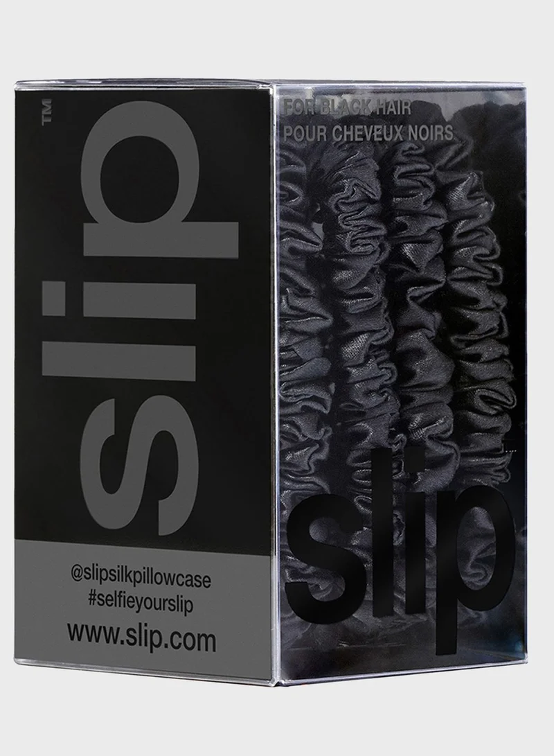SLIP skinny scrunchies - set of 4