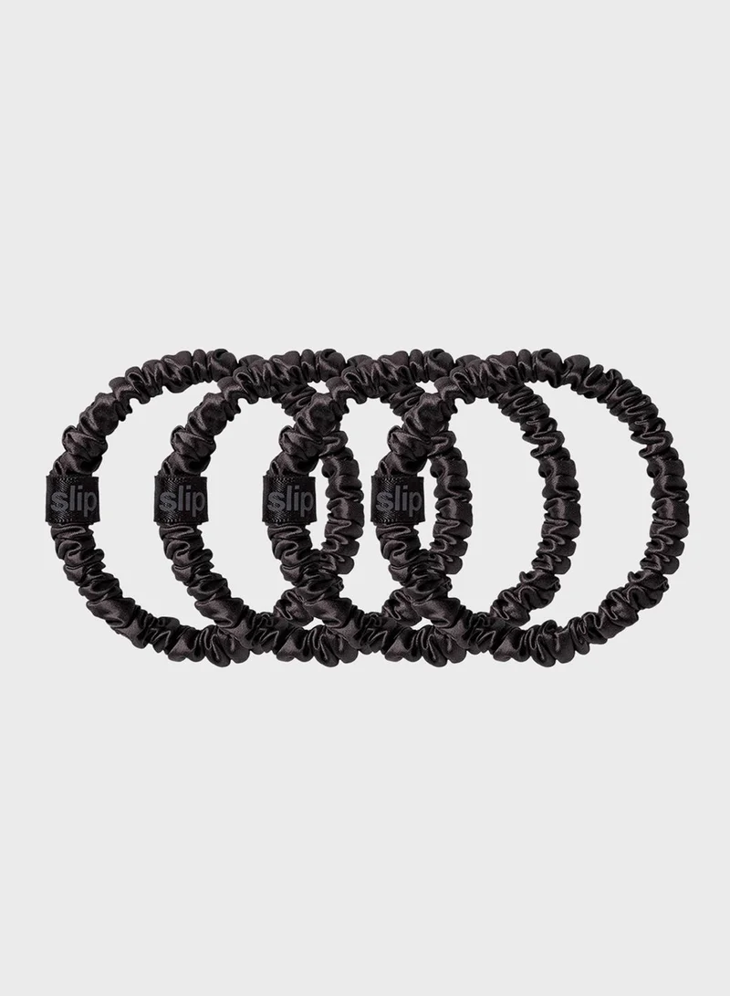SLIP skinny scrunchies - set of 4