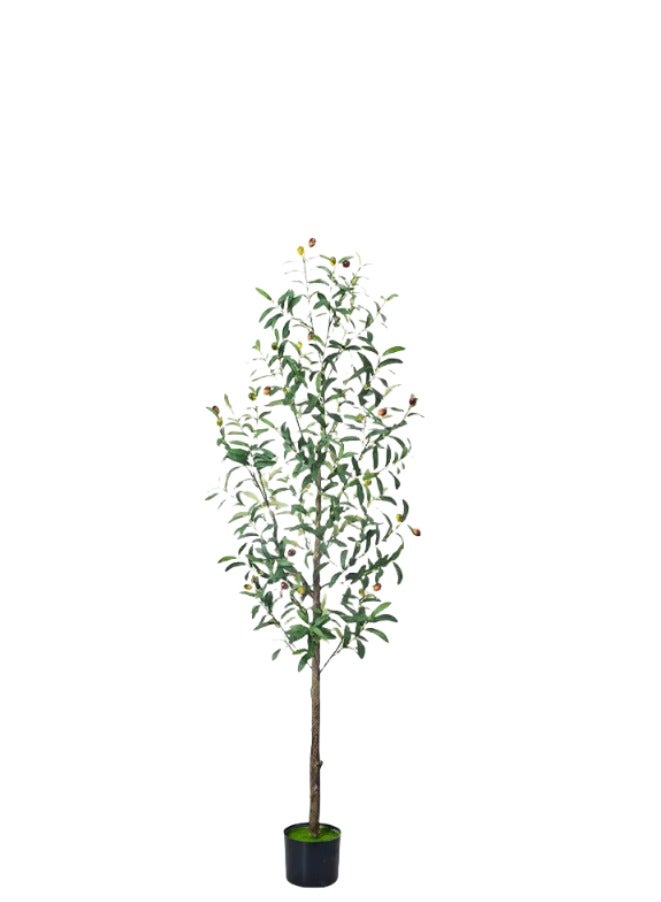 Generic Artificial Olive Tree, Potted Faux Plant for Indoor Decoration, Floor-standing Greenery, Luxury Nordic Style Home Decor, Bionic Green Plant, Aesthetic Living  - Image 3