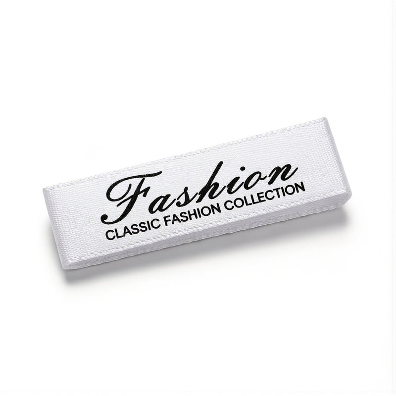 Clothing Fabric Labels Soft Printed Custom Woven Tags for Apparel Sewing - Image 3