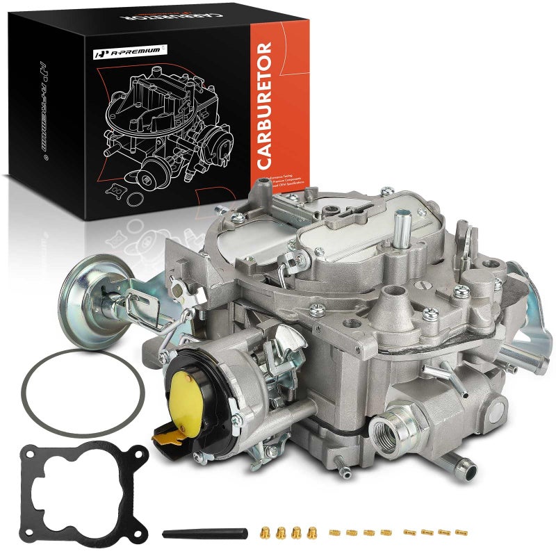 كربوراتور APremium 4 برميل متوافق مع 1904R 1906R روشستر كوادراجيت شيفروليه كامارو 1987-1990 كابريس 1990 كورفيت 1990 5.0L 305Cu 5.7L 350Cu استبدال 17066422 شكة كهربائية