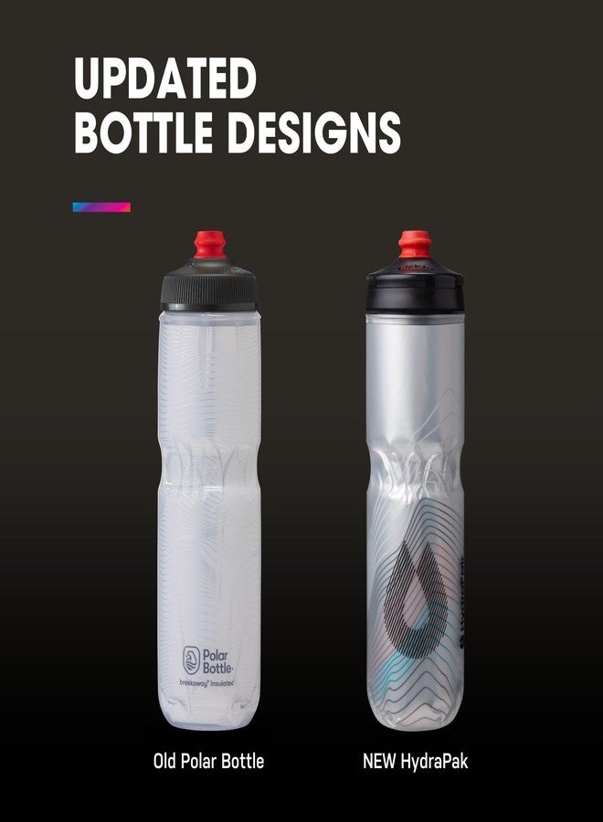 HydraPak Polar Surge Insulated Bike Water Bottle (24oz, Ascent Black) - Image 3