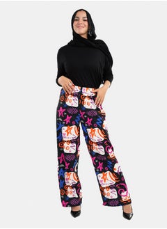Clue High Waist Printed Pants  - Image 4