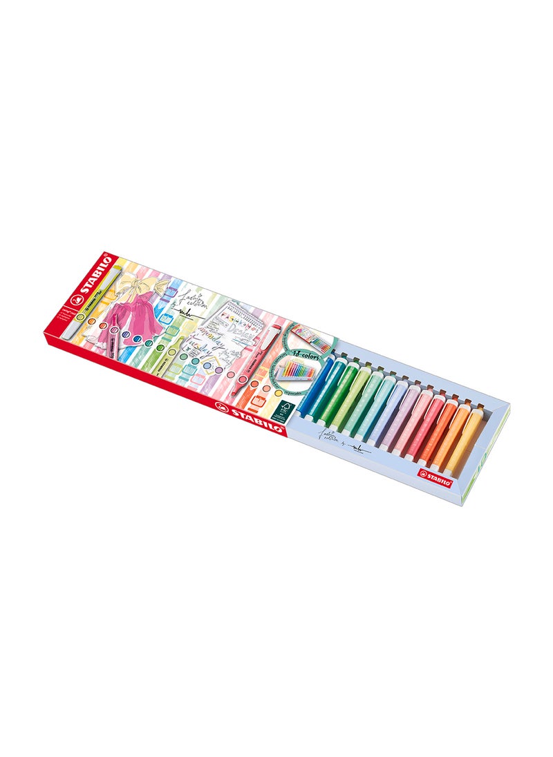STABILO Highlighter Pen - Swing Cool Deskset of 18 Assorted Colours 8 Neon & 10 Pastel , Anti-Dry Out  - Image 2