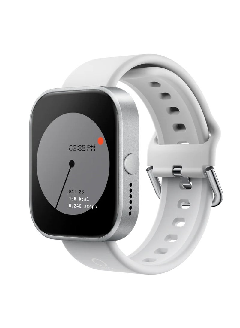 Watch Pro Smartwatch With Bluetooth Calling, AMOLED Display, IP68 Water Resistant Dark White