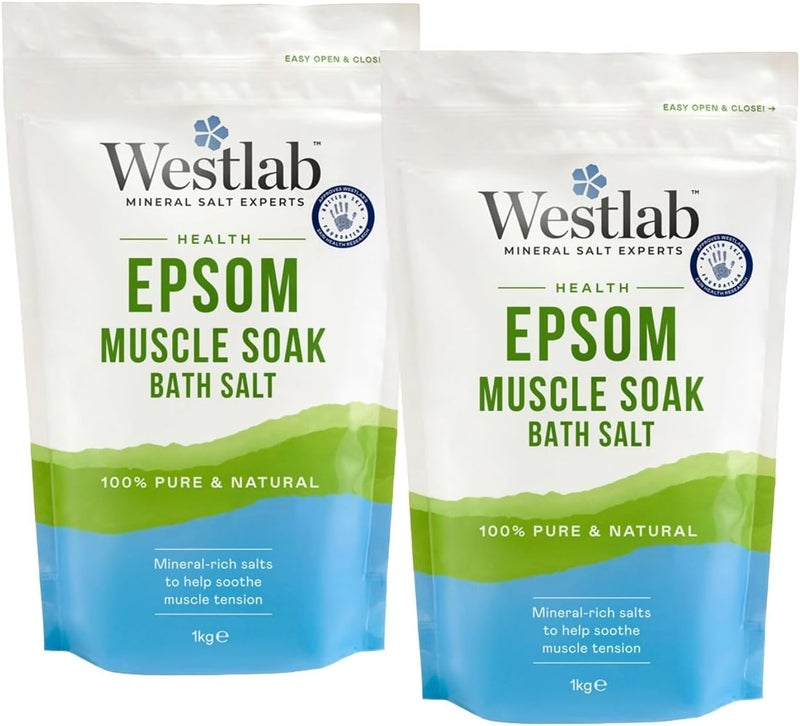 Westlab Reviving Epsom Salt 1kg Pack of 2