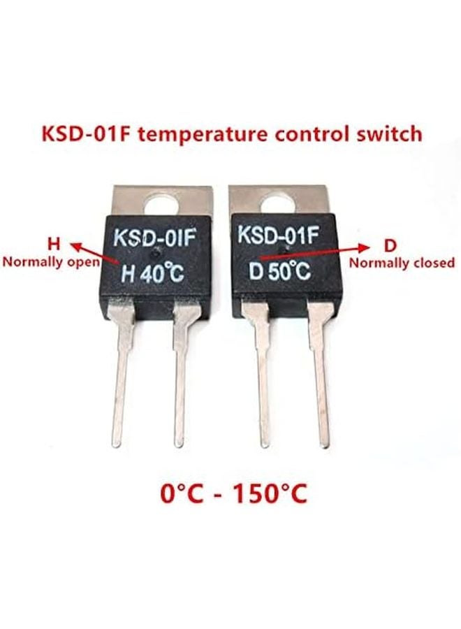 2Pcs KSD 01F JUC 31F 90C Normally Closed Thermal Switch Thermostat Temperature Sensor - Image 3