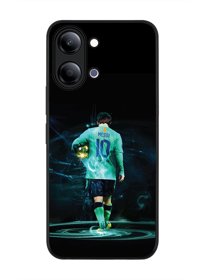 Stylizedd For vivo Y21 / Y11 Case,Slim fit Camera Protection, Shockproof Thin Phone cover  - Golden Messi - Image 1