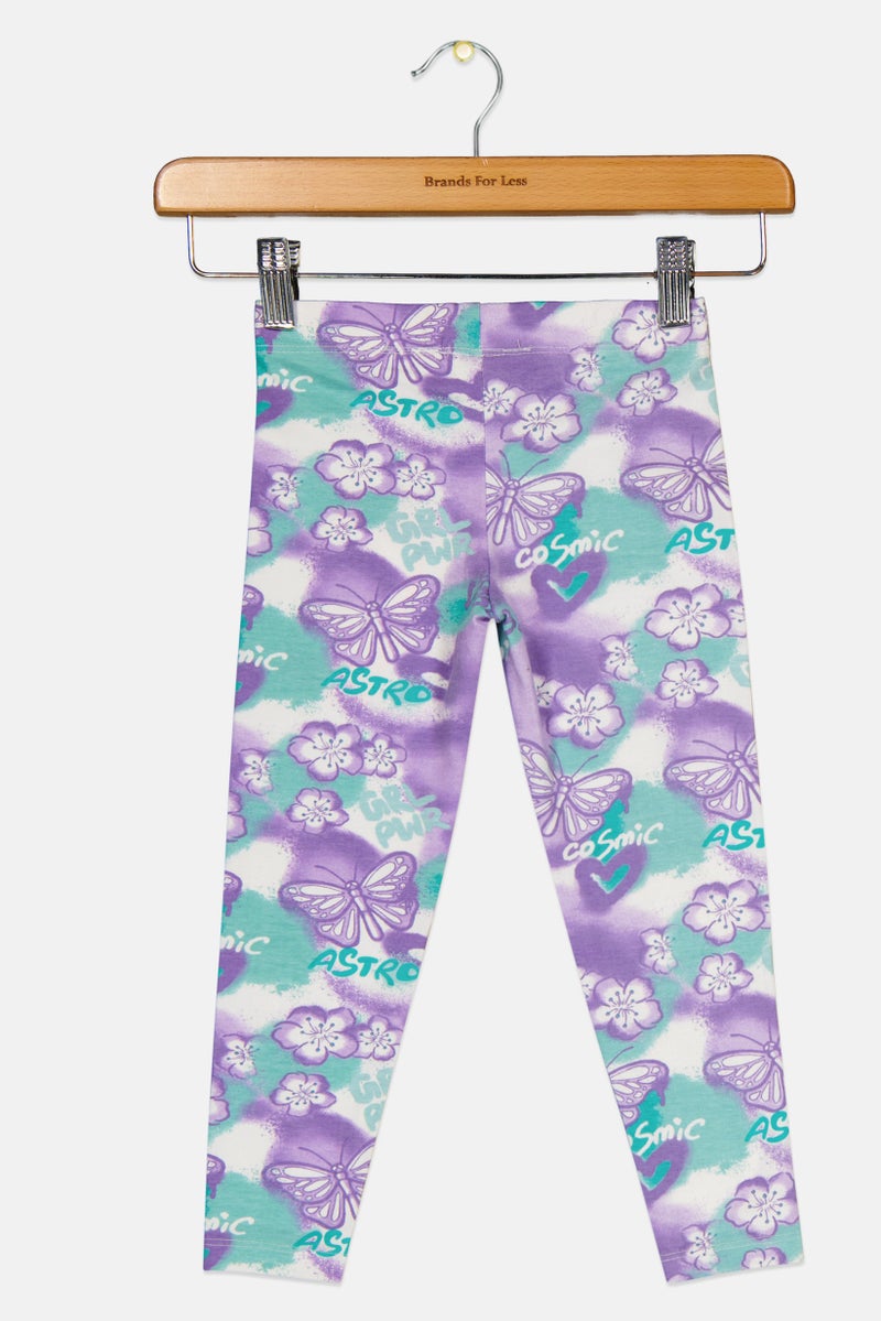 Hamleys Toddlers Girl Allover Print Leggings, Multicolor - Image 3