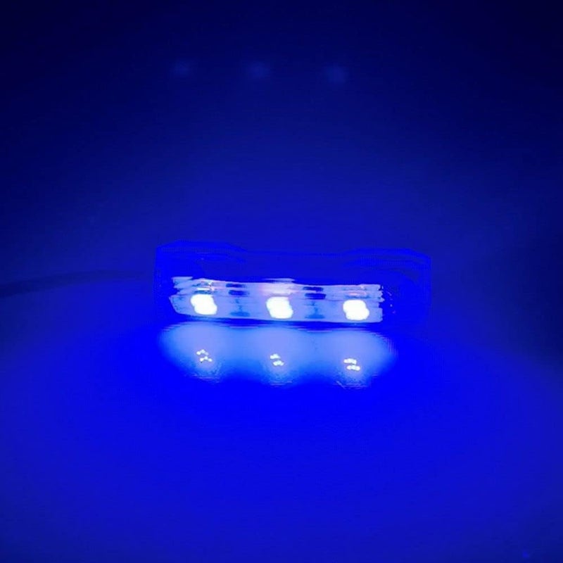 ضوء LED صغير لجهاز الأكواريوم Jowxsx بلون أزرق متعدد الألوان لأسماك الأكواريوم وإكسسوارات النباتات المائية العذبة