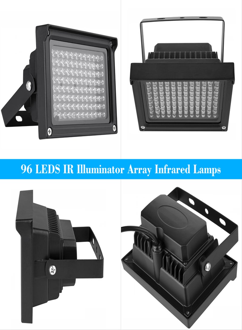 96 LEDS IR Illuminator Array Infrared Lamps Night Vision Outdoor Waterproof For CCTV Security Camera - Image 5