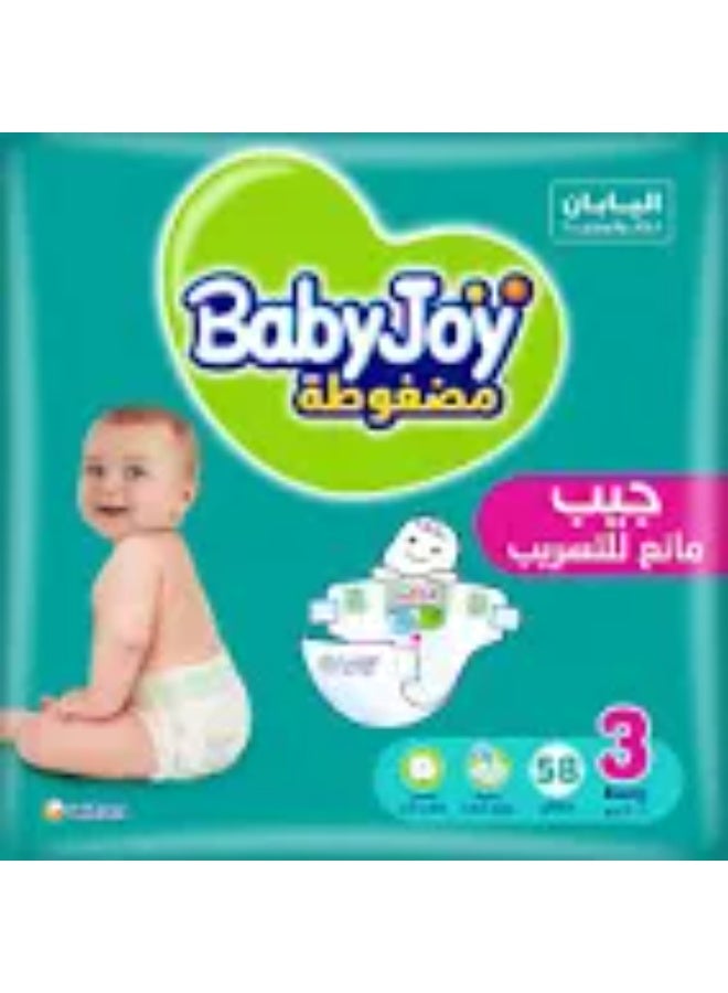 BABY JOY (6-12KG) (3) 58 PCS