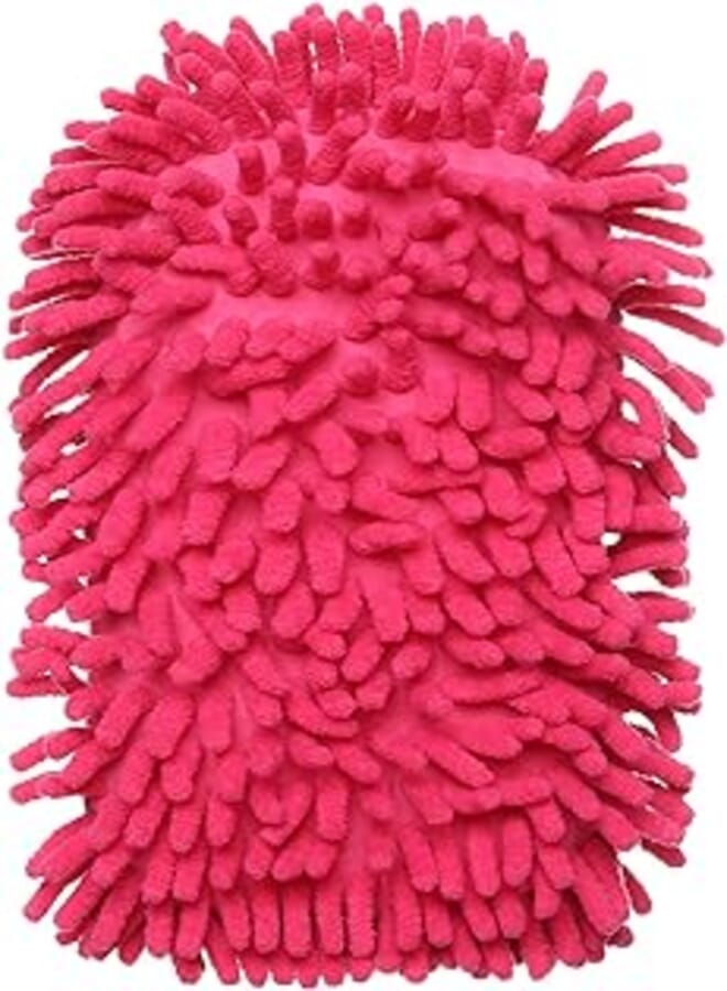 Microfiber super mitt sponge - pink