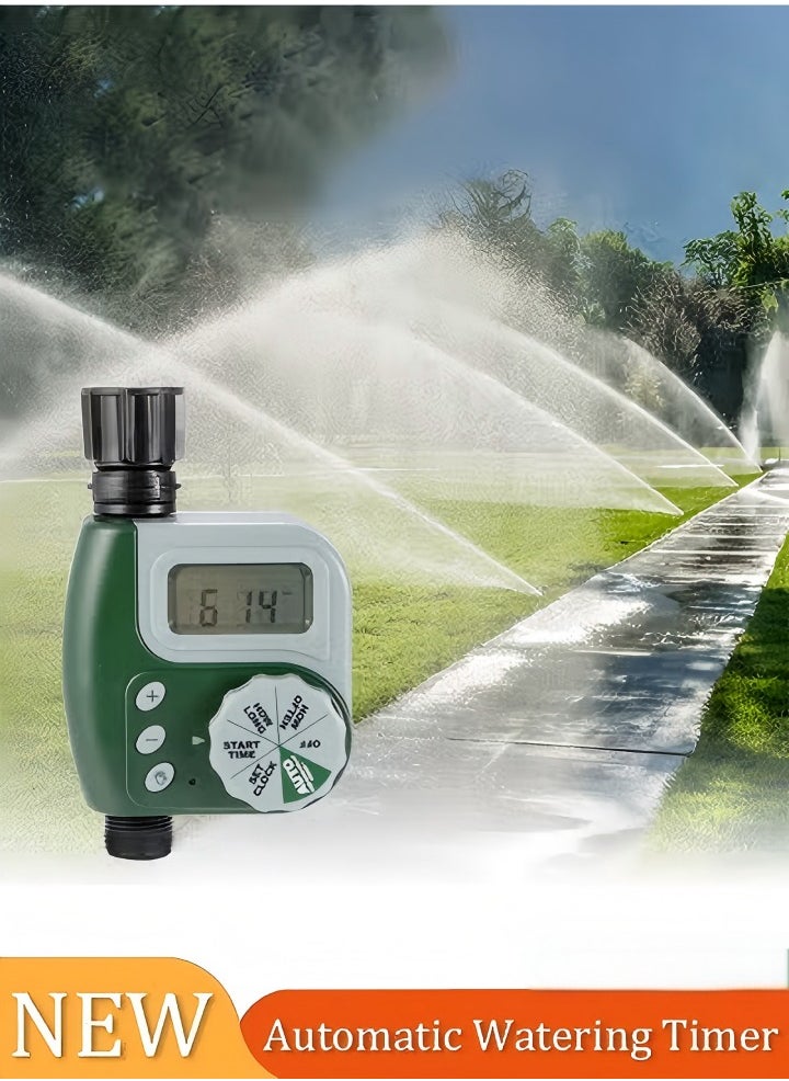 Generic - Automatic Watering Timer, Multifunctional Irrigation Timer for Automatic Irrigation System, Large Screen Water Timer with Sprinkler Controller Intelligent Automatic Watering for Plants - Image 1