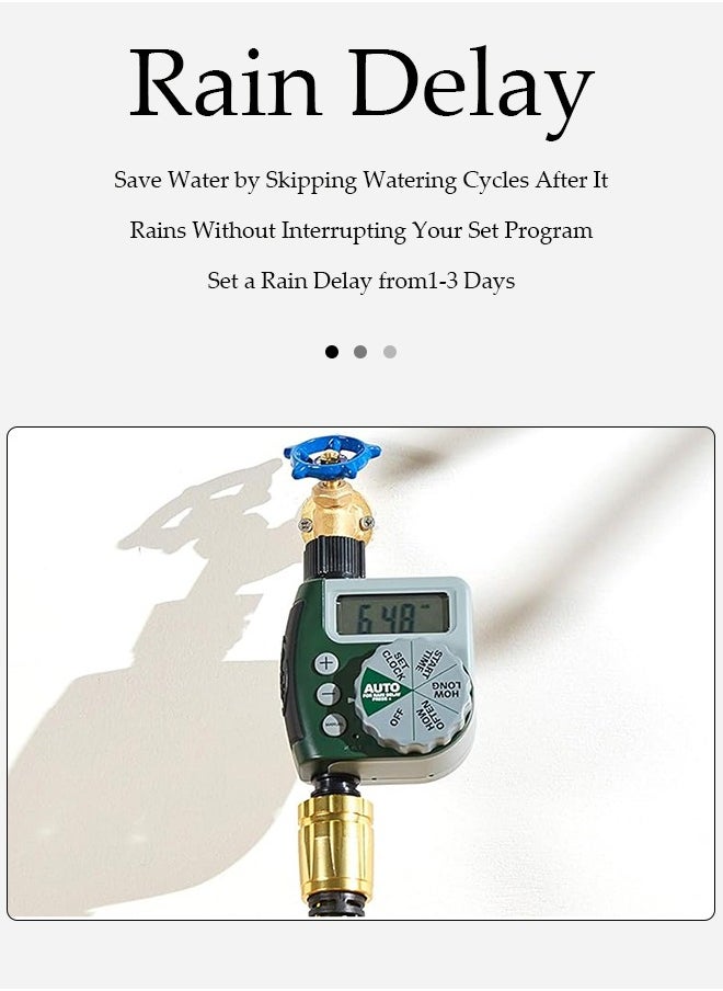 Generic - Automatic Watering Timer, Multifunctional Irrigation Timer for Automatic Irrigation System, Large Screen Water Timer with Sprinkler Controller Intelligent Automatic Watering for Plants - Image 1