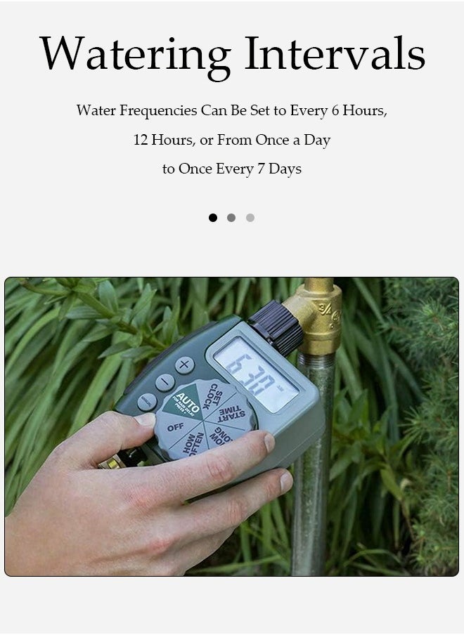 Generic - Automatic Watering Timer, Multifunctional Irrigation Timer for Automatic Irrigation System, Large Screen Water Timer with Sprinkler Controller Intelligent Automatic Watering for Plants - Image 1
