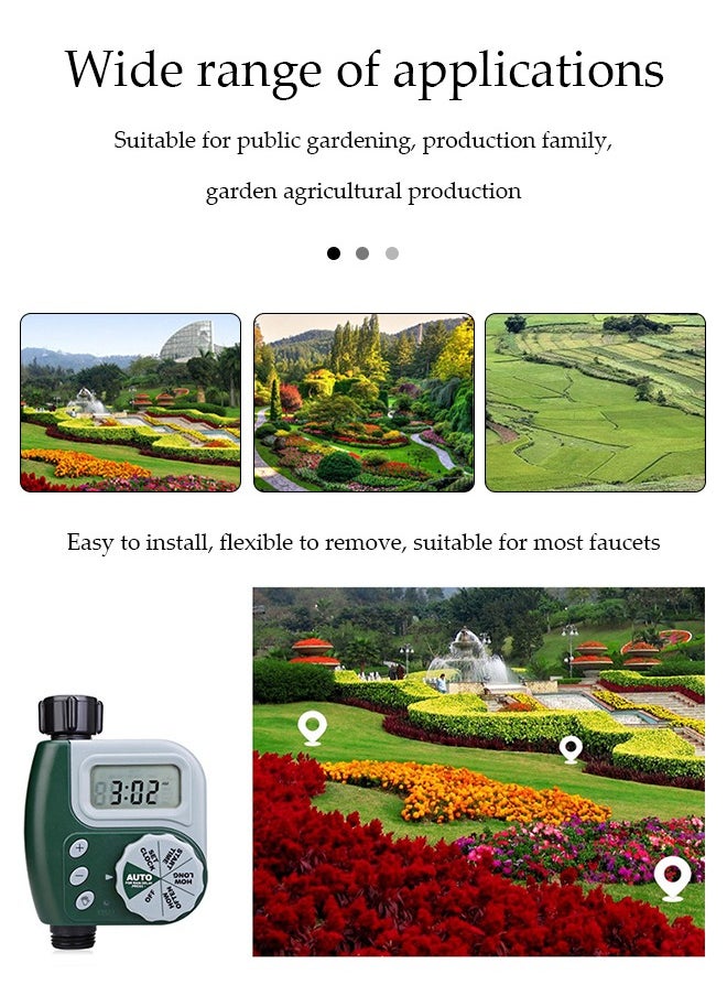 Generic - Automatic Watering Timer, Multifunctional Irrigation Timer for Automatic Irrigation System, Large Screen Water Timer with Sprinkler Controller Intelligent Automatic Watering for Plants - Image 1