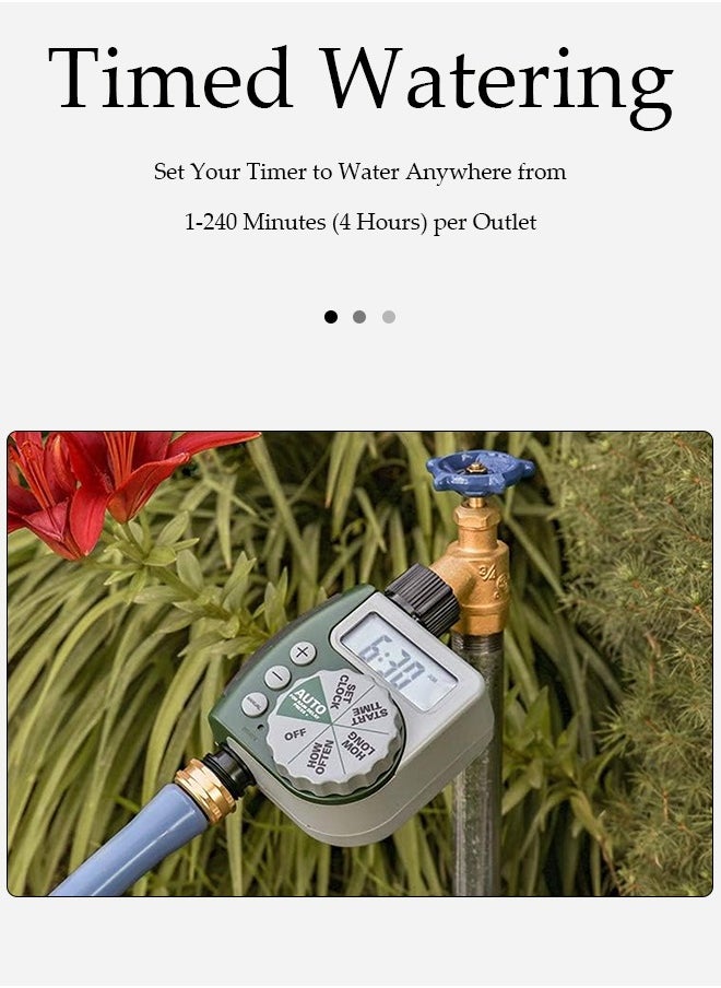 Generic - Automatic Watering Timer, Multifunctional Irrigation Timer for Automatic Irrigation System, Large Screen Water Timer with Sprinkler Controller Intelligent Automatic Watering for Plants - Image 1