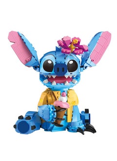General Stitch toy building kits, Disney toys for 9-year-olds, buildable figures with ice cream cones, and fun birthday gifts for girls, boys, and enthusiasts  - Image 1