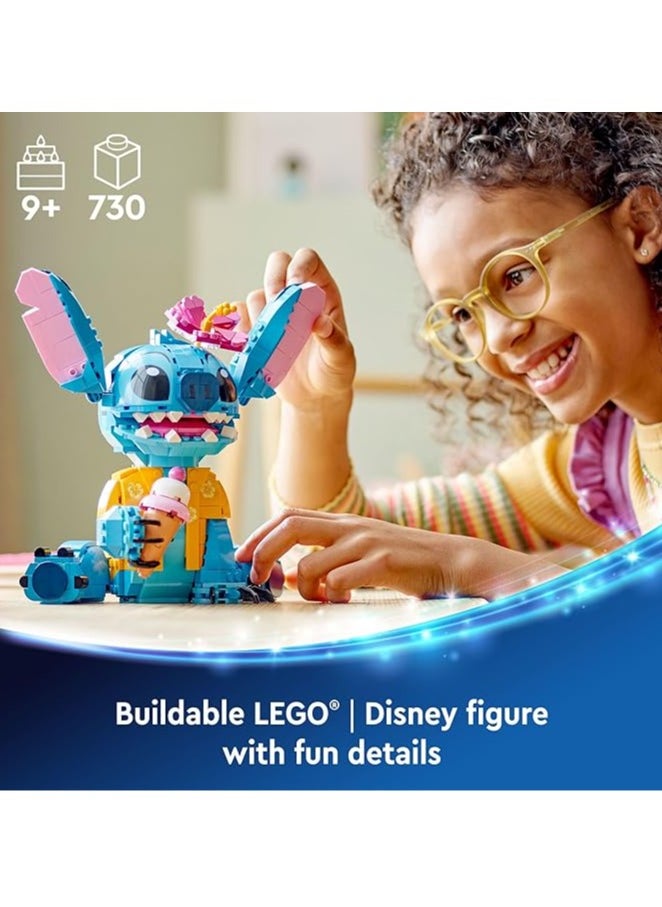 General Stitch toy building kits, Disney toys for 9-year-olds, buildable figures with ice cream cones, and fun birthday gifts for girls, boys, and enthusiasts  - Image 2