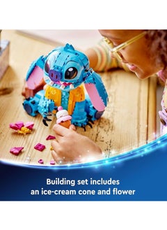 General Stitch toy building kits, Disney toys for 9-year-olds, buildable figures with ice cream cones, and fun birthday gifts for girls, boys, and enthusiasts  - Image 5