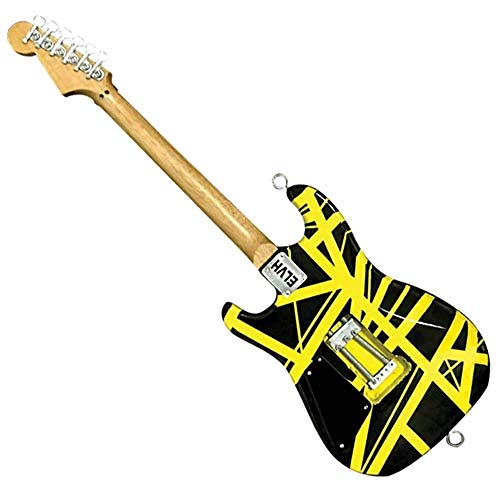 AXE HEAVEN EVH Minature Guitars EVH Black & Yellow Mini Replica Guitar Van Halen (EVH002) - Image 2