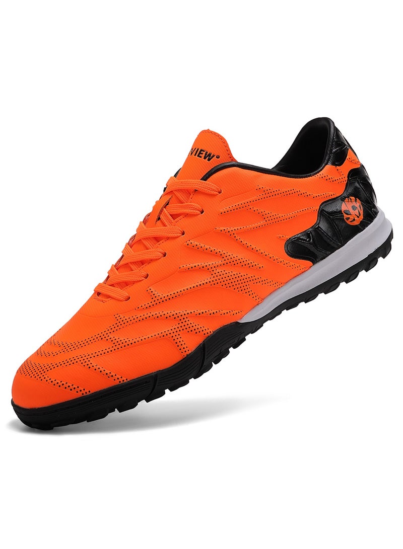 Sky View Men's And Women's Soccer Shoes Football Cleats Outdoor  Lace-Up Non-Slip Spikes IC/IN Boots Wide Training Sneaker  - Image 1