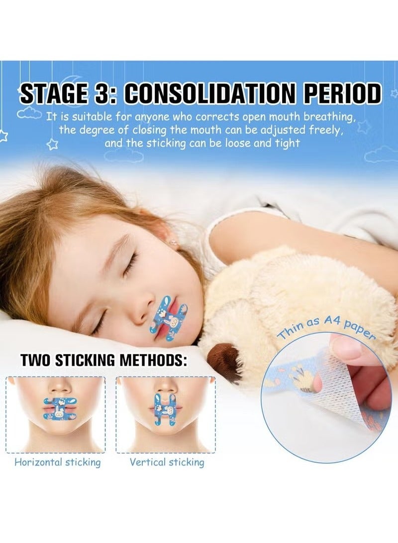 general Mouth Tape 30PCS Anti Snoring for Sleeping [Stage 3: Breathing Correction] Non-woven Fabric Anti Snoring Strips, Open Mouth Correction Patch for Kids Adults (Age 8+) - Image 3