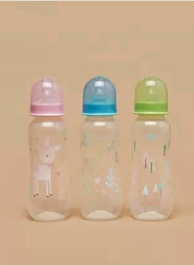 JUNIORS Printed Feeding Bottle Set 3-Piece 250 ML  - Image 3