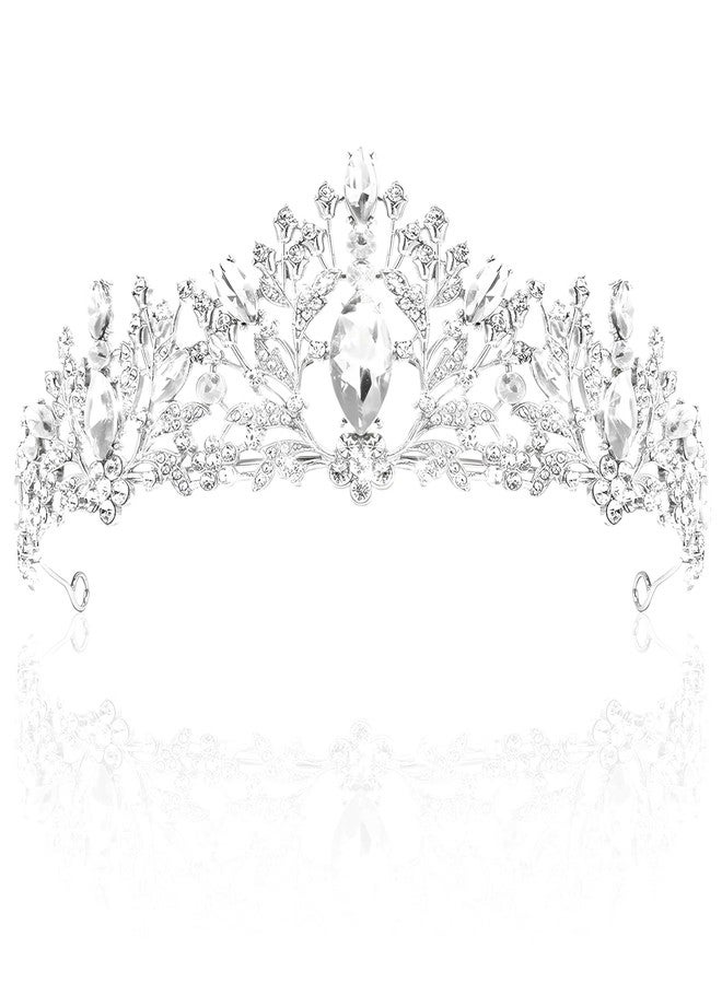 RupeeRise Tiara for Women, Wedding Crown for Bride, Elegant Bridal Crown for Wedding, Queen Crown for Girls, Formal Event Headpiece for Pageants and Most Occasions - Image 1