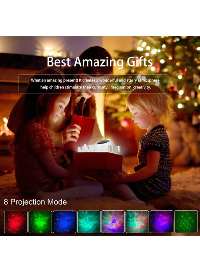 Happy Home Astronaut Galaxy Star Projector Night Light with Remote Control and Auto Shut Off Timer 45/90 Minutes, 360° Adjustable Nebula and Star Ceiling Wall Projector with 8 Lighting Modes, Decorative Night Lamp for Kids Bedroom Baby Room Party Game Room Relaxation and Home Decor - Image 4