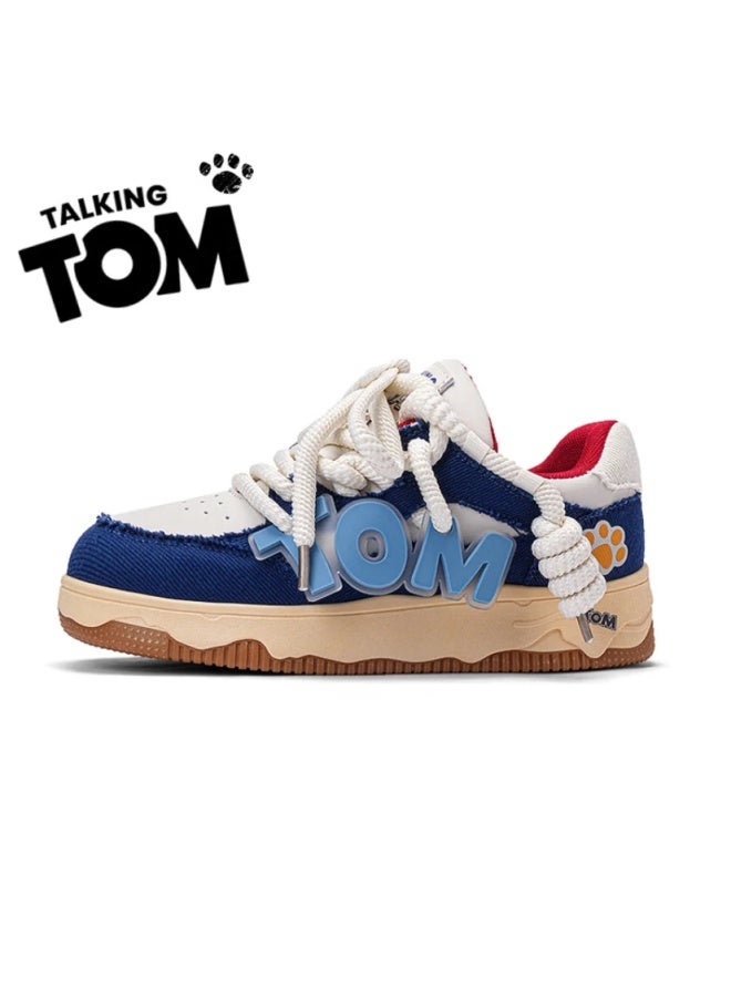 Talking Tom Casual Sneakers For Men And Women, Versatile Student Sports Shoes, Qixi Gift For Couples, Loafers Gray Blue, Size 43 - Image 2