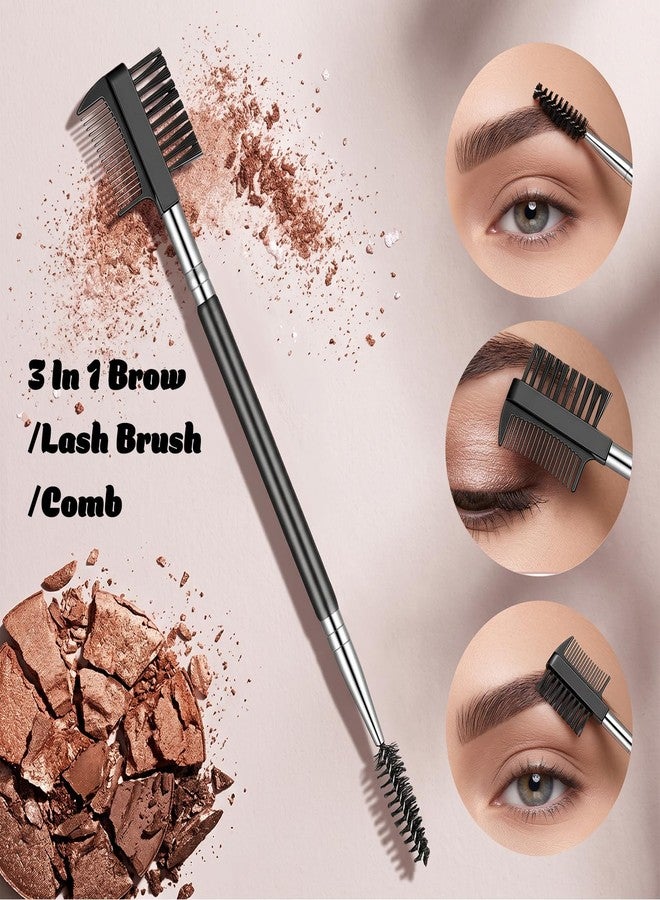 HaiFafafaing 3Pcs Mascara Fan Brush Set- Professional Eyelash Separator Tool Comb - Image 5