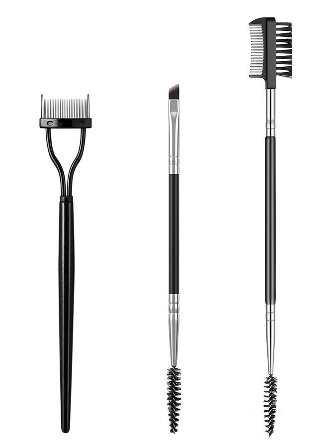 HaiFafafaing 3Pcs Mascara Fan Brush Set- Professional Eyelash Separator Tool Comb - Image 1