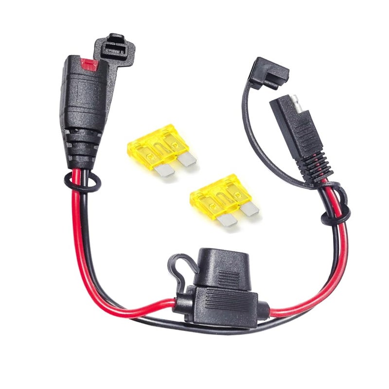 Antianxia SAE Connector Compatible with NOCO Genius Smart Battery Charger GC004 XConnect 12inch14AWGSAE Extension Cord Cable 3 20A Fused Waterproof Plugs - Image 3