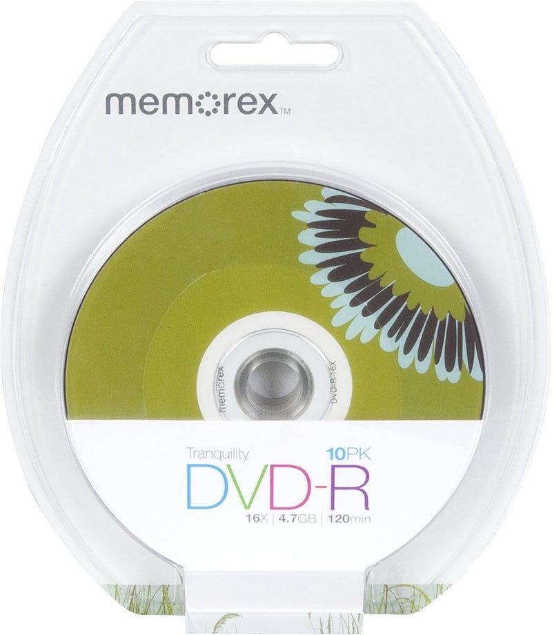 Memorex 4.7GB 16X DVD-R, 10 Pack Blister (32020033968) - Image 1