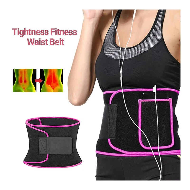 Bluejw Waist Trimmer Belt for Women Men - Weight Loss Wrap, Belly Fat Burner, Slimming Fitness & Low Back Support Waist Trainer - Image 2