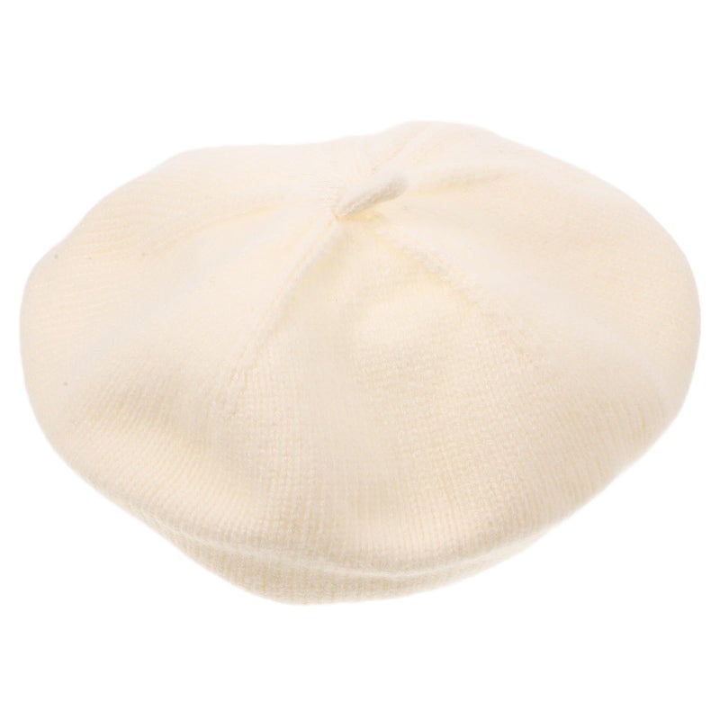 Wool Knitted French Beret Hat Cream White For Boys 6 30 Months 44 49cm Head - Image 2