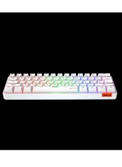 Meetion MT-MK005 60% Gaming Keyboard 12 Multimedia Shortcuts Keys With True Mechanical Fixed Shaft LED Backlight Brightness Adjustable Wired Anti-Ghosting Mechanical Keyboard For Windows And Mac White  - Image 4
