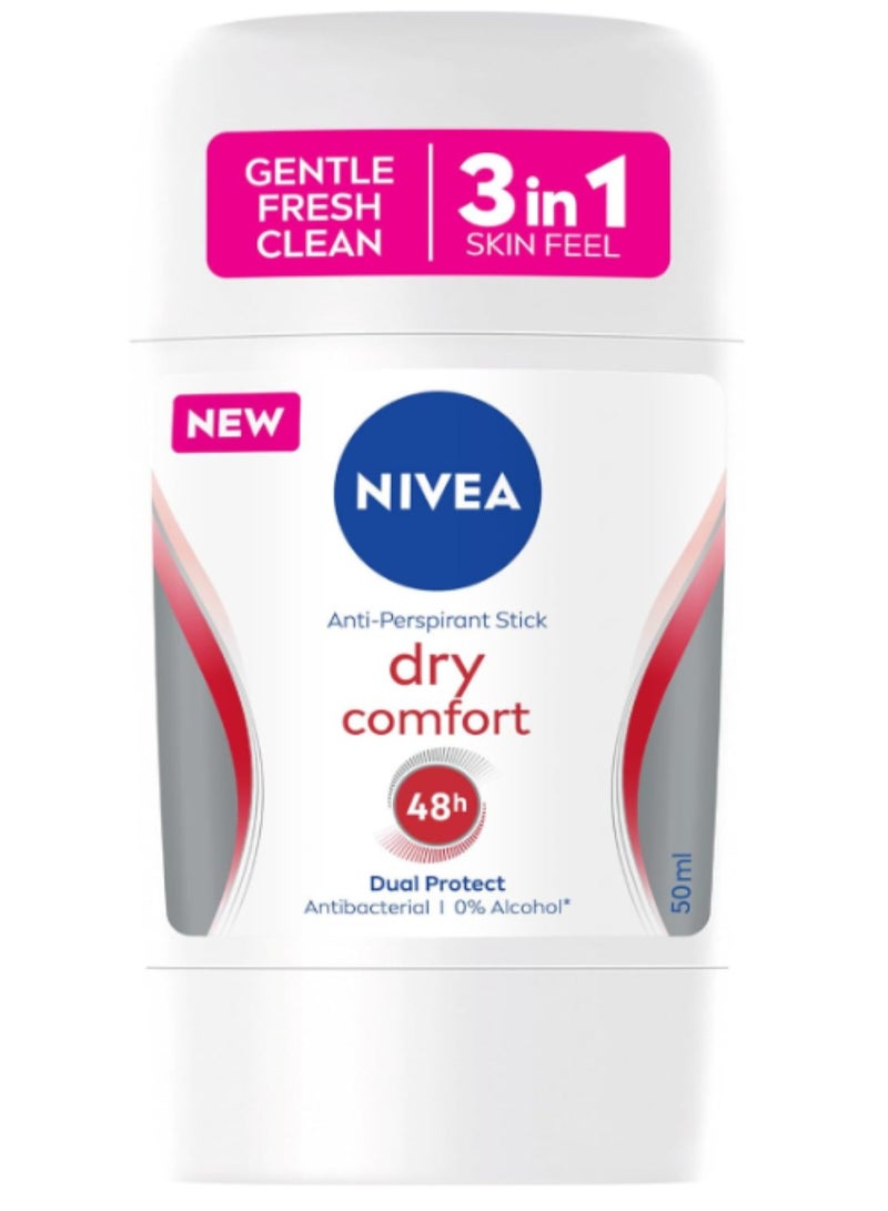 NIVEA Antiperspirant Stick for Women, 48h Protection, Dry Comfort Quick Dry, 50ml - Image 1
