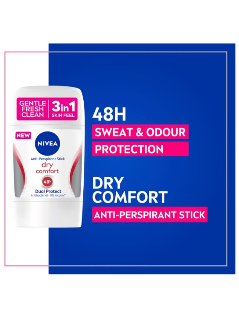 NIVEA Antiperspirant Stick for Women, 48h Protection, Dry Comfort Quick Dry, 50ml - Image 3