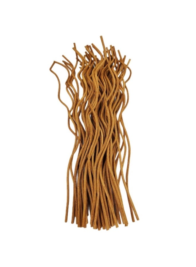 الواحة-TH أعواد موزعة للروائح العطرية من الخيزران المموج، 11 بوصة، 50 قطعة، عبوة بديلة من أعواد موزع الروائح العطرية المتطايرة، أعواد بديلة لمساحتك الخاصة (50 قطعة، بني فاتح) - Image 1