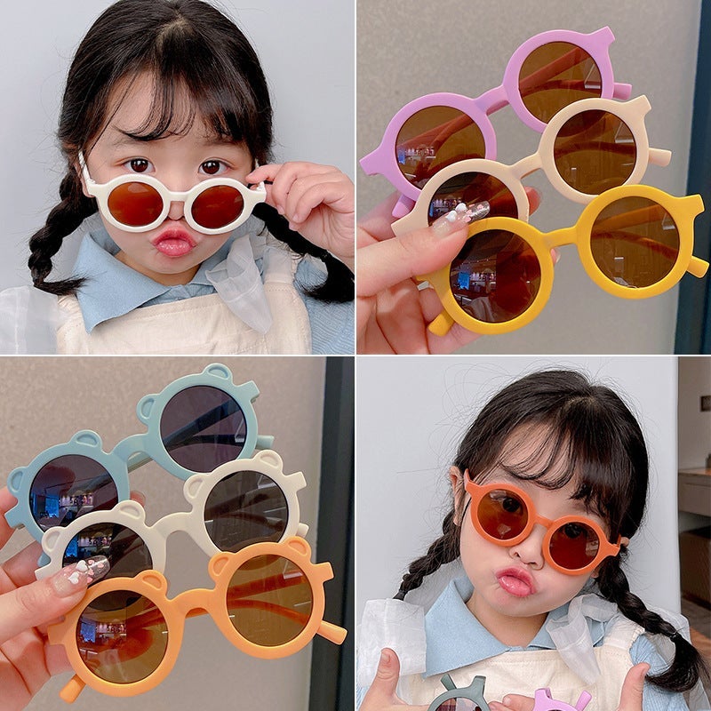 New Children'S Sunglasses, Fashionable Polarized Cute Cartoon Personalized Sunglasses, Baby Style Anti-Uv Sun Visors - Image 2