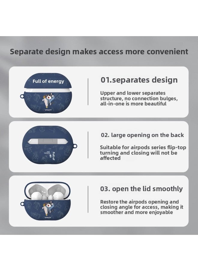 Loquat For HuaweiFreebuds6i Protective Case Freebudspro3 Earphone Case Freebuds5 5i-Color:White - Waist Hanging Balloon-Model:For HuaweiFreebuds5i - Image 5