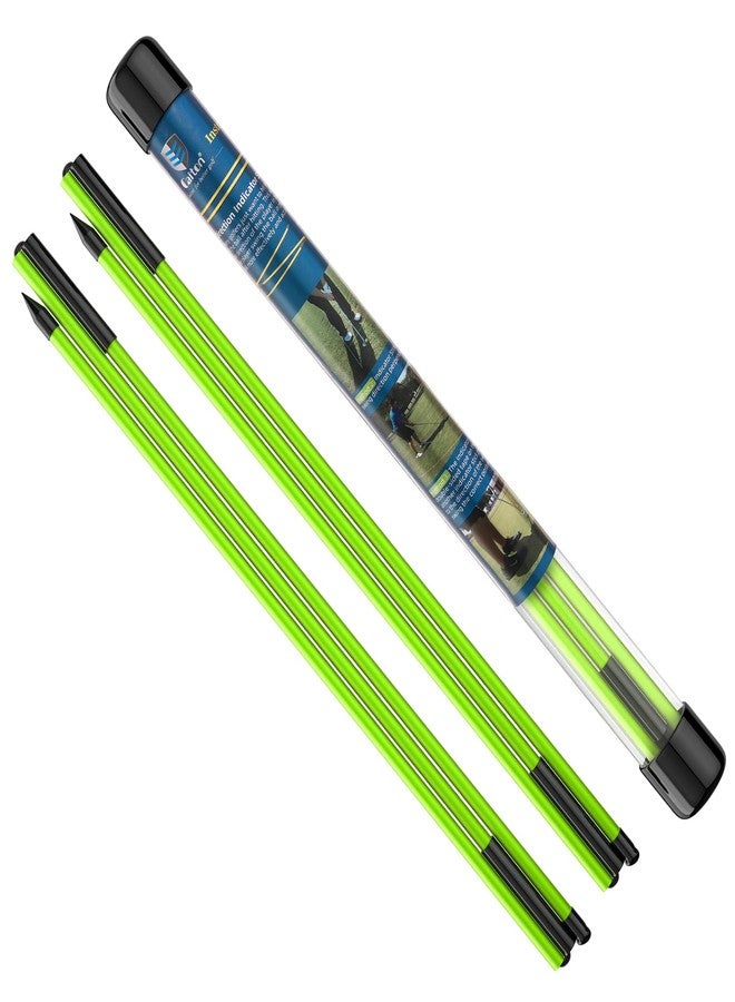 MoKo Golf Alignment Stick, 2 Set Golf Alignment Rods, 48" Collapsible Alignment Stick Golf Training Aid for Aiming, Putting, Posture Corrector, Golf Practice Sticks with Clear Tube Case, Green - Image 1