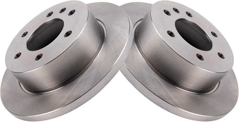 TRQ Rear Brake Rotors Set Solid Compatible with 2019-2020 Freightliner Sprinter 2500 Sprinter 3500 2019-2021 Mercedes-Benz Sprinter 1500 - Image 3