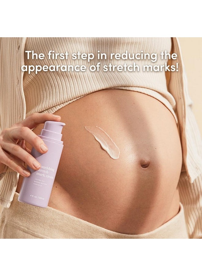 Evereden Evereden Nourishing Stretch Mark Cream (4 fl.oz): Clean & Vegan Stretch Mark Cream for Pregnancy and Postpartum | Pregnancy Stretch Mark Prevention | Rich in Vitamins & Minerals  - Image 2